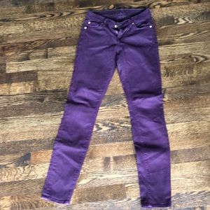 7 for all man kind purple jeans